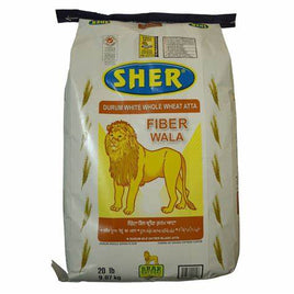 Sher Durum White Whole Wheat Atta