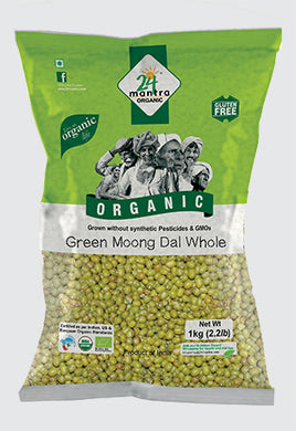 24 Mantra Organic Green Moong Dal Whole